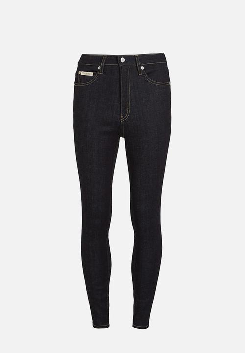 Calvin Klein - High Rise Super Skinny Ankle - Rinse Blue