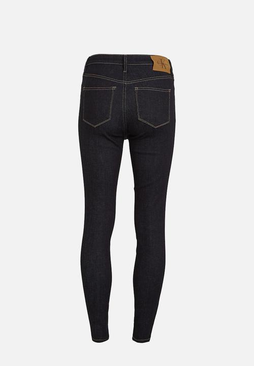 Calvin Klein - High Rise Super Skinny Ankle - Rinse Blue
