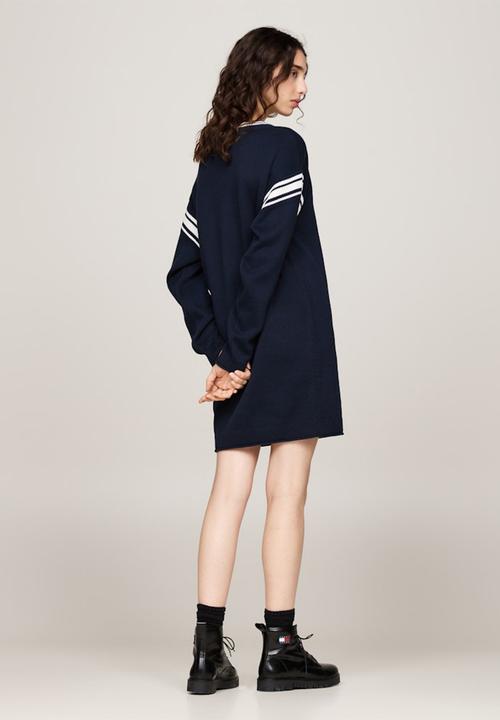 Tommy Hilfiger - Tjw Varsity Sweater Mini Dress - Dark Night Navy
