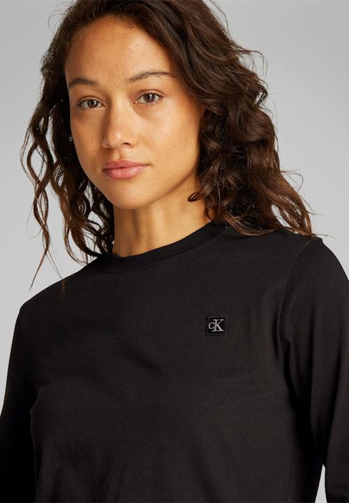 Calvin Klein - Ck Embro Regular Longsleeve - Ck Black