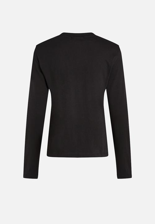 Calvin Klein - Ck Embro Regular Longsleeve - Ck Black