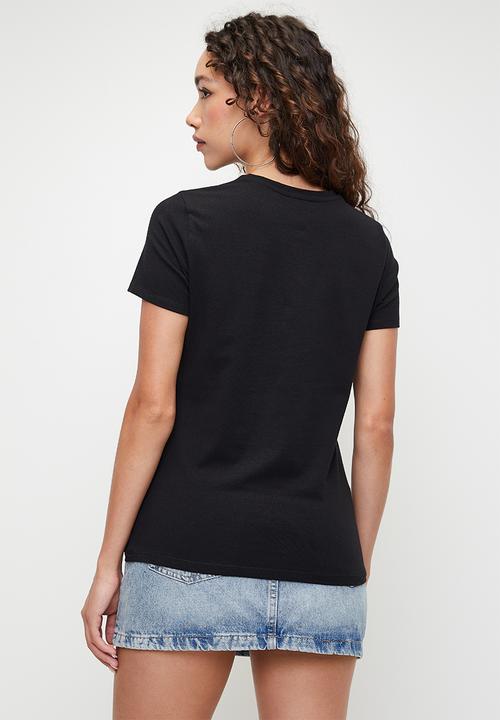 SISSY BOY - AMALFI: Regular Fit Bling Logo Top - Black