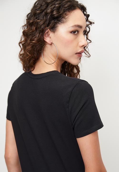 SISSY BOY - AMALFI: Regular Fit Bling Logo Top - Black