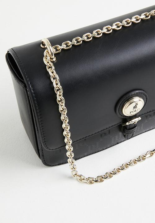 POLO - Savoy flapover sling - black