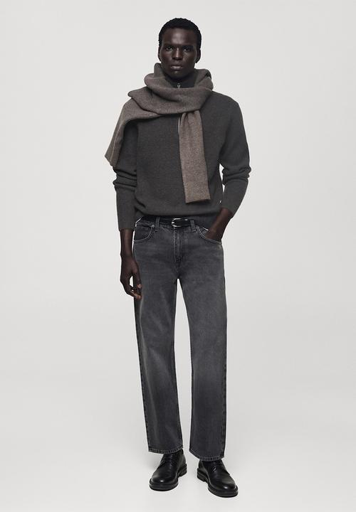 MANGO - Sweater parkd - charcoal