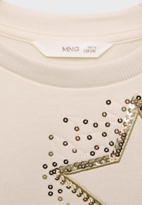 MANGO - Sweatshirt disco - light beige