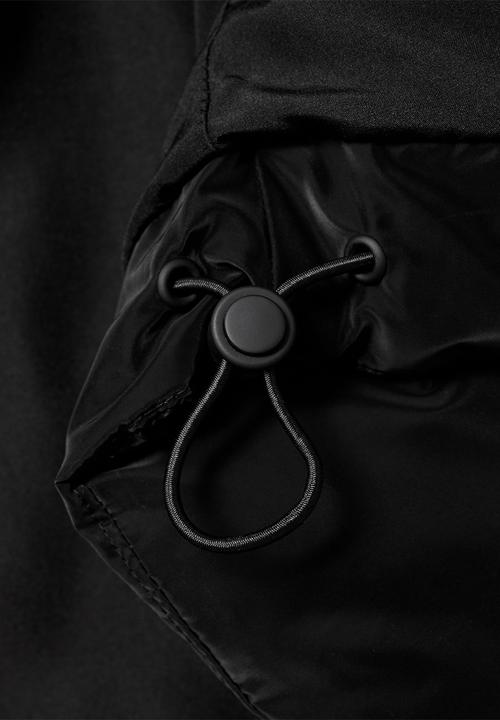 MANGO - Anorak velvet - black