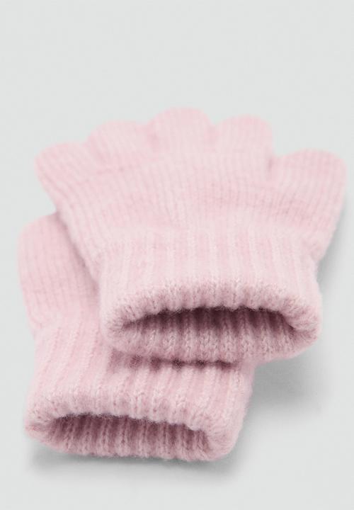 MANGO - Gloves rombusg - light/pastel pink