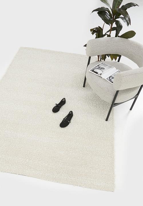 Sixth Floor - Handwoven Textured Rug - Cream