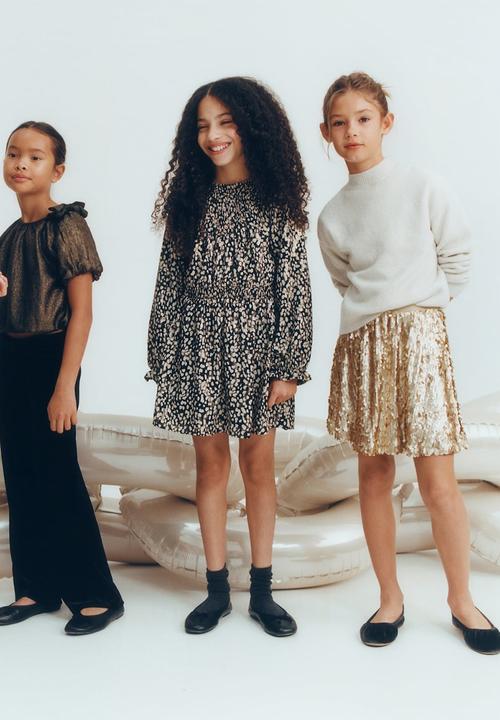 MANGO - Dress shine - light beige