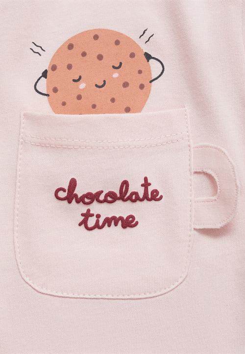 MANGO - T-shirt cookies - pink