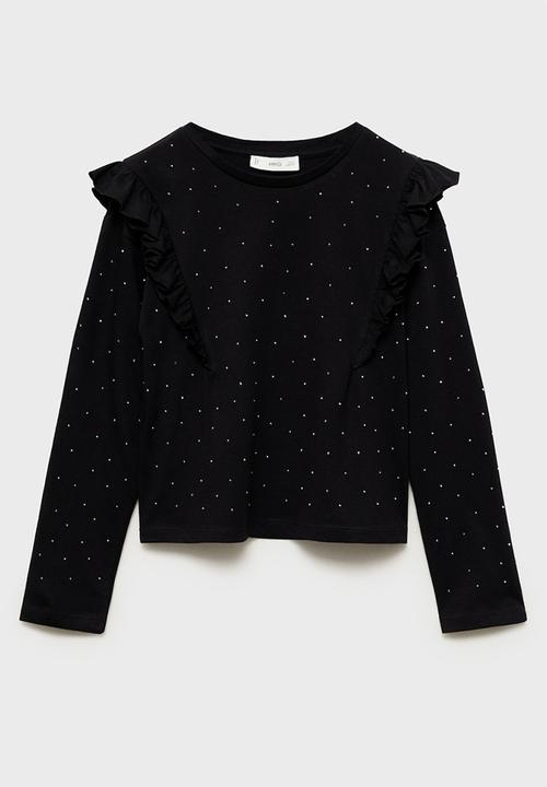 MANGO - T-shirt mia - black