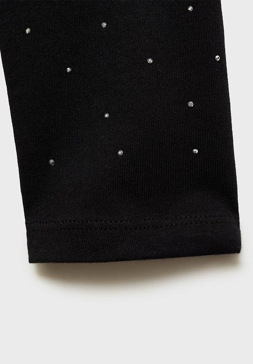 MANGO - T-shirt mia - black
