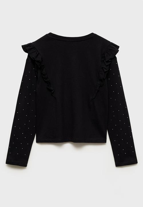 MANGO - T-shirt mia - black