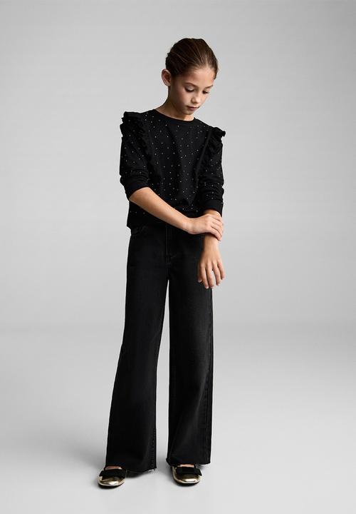 MANGO - T-shirt mia - black