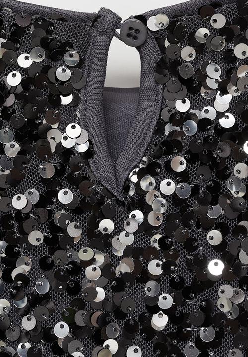 MANGO - Dress brillib - charcoal