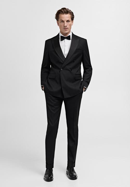 MANGO - Blazer smoking - black
