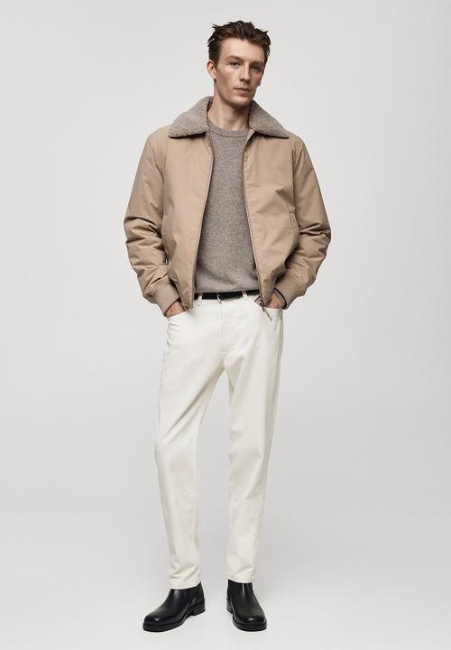 MANGO - Trousers chicago - natural