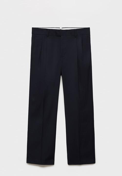 MANGO - Trousers sergi - navy