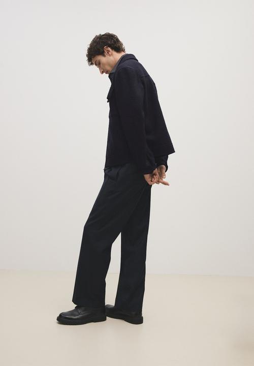 MANGO - Trousers sergi - navy