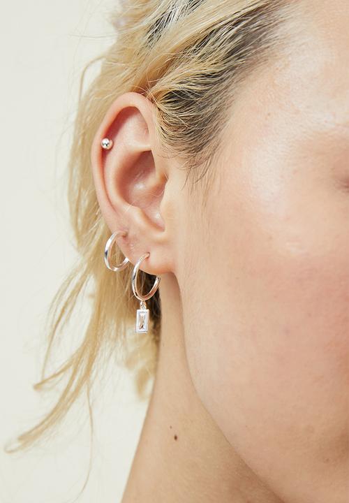 Rubi - 3 Pack small earring - silver