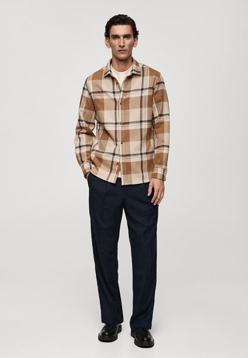 MANGO - Shirt pierre - light beige