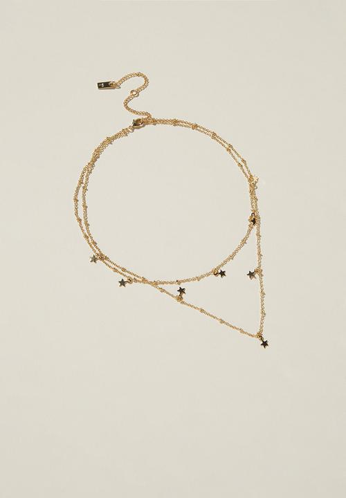 Rubi - 2 Pack fine chain necklace - gold