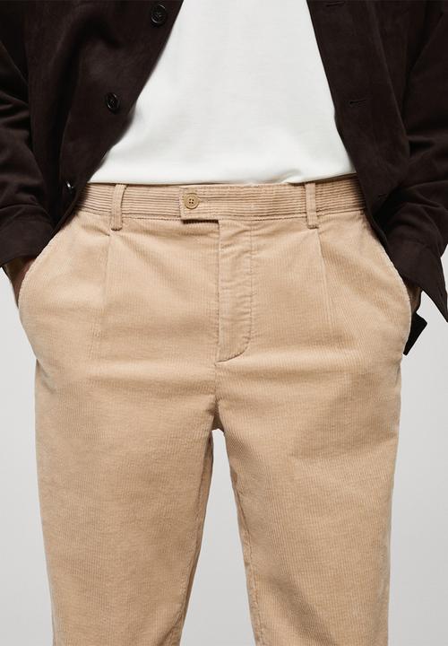 MANGO - Trousers Rascal - Light Beige