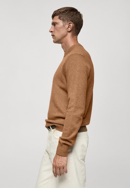 MANGO - Sweater lotus - medium brown
