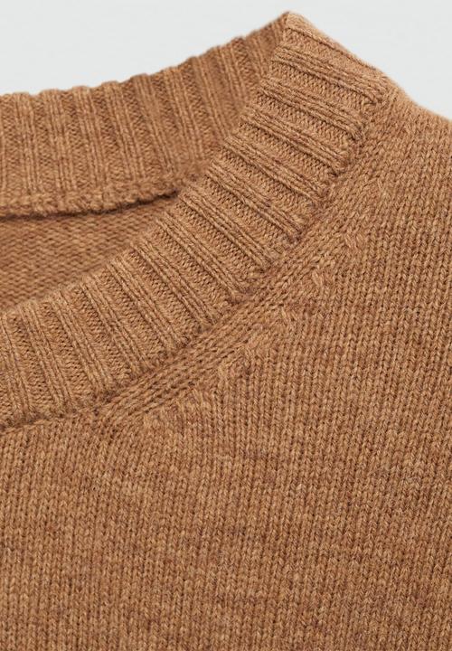 MANGO - Sweater lotus - medium brown