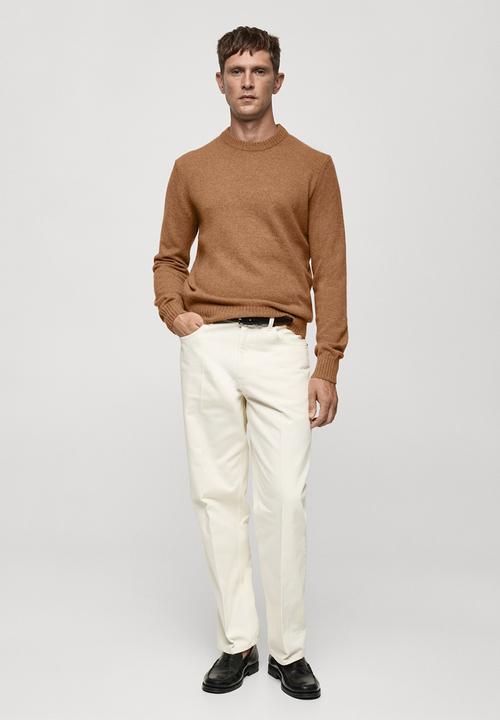 MANGO - Sweater lotus - medium brown