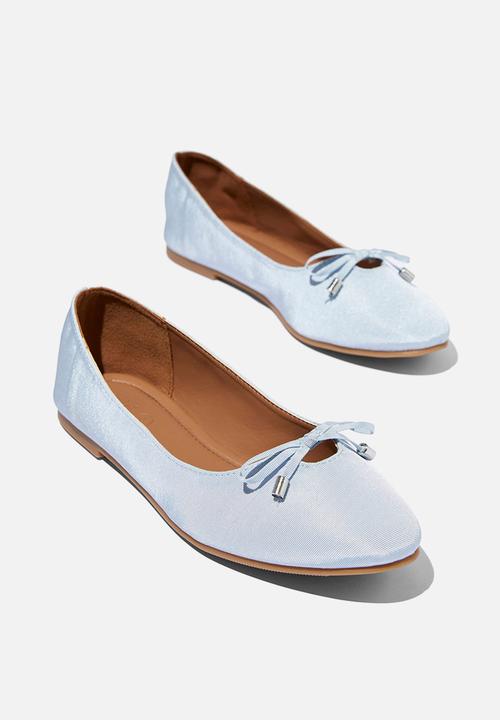 Cotton On - Mia bow ballerina - soft blue grosgrain