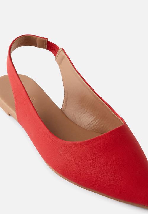 Cotton On - Prima slingback ballerina - red smooth