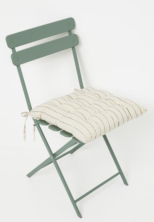 Sixth Floor - Flex stripe chair pad set of 2 - White