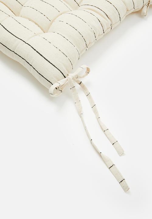 Sixth Floor - Flex stripe chair pad set of 2 - White