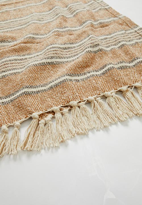 Sixth Floor - Bayadere stripe table runner - Natural