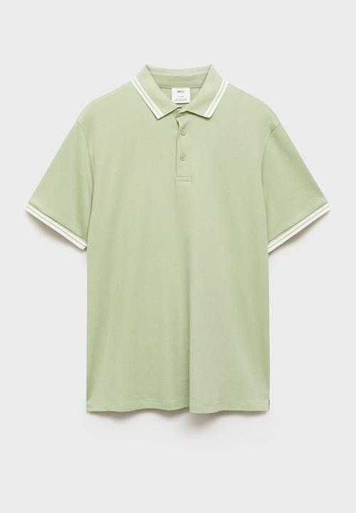 MANGO - Poloshirt omarp - light pastel green