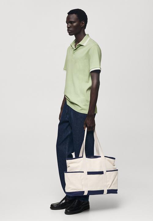 MANGO - Poloshirt omarp - light pastel green