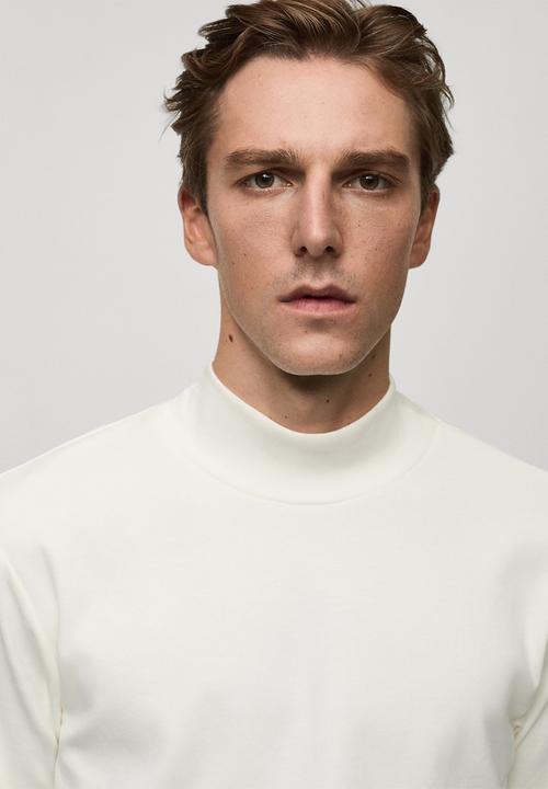 MANGO - T-shirt luton - light beige