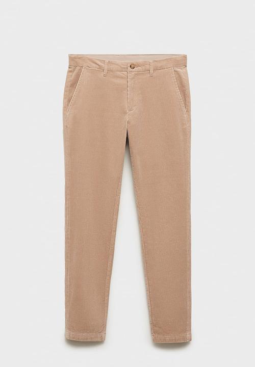 MANGO - Trousers Berdam - Light Beige