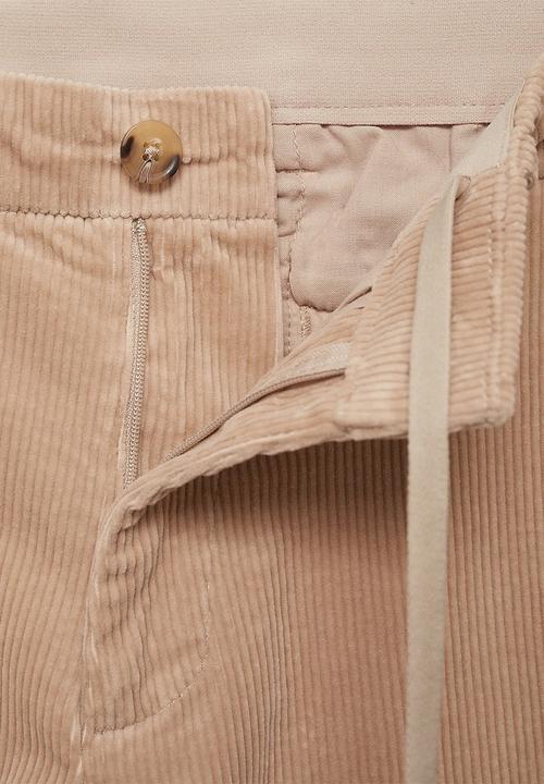 MANGO - Trousers Berdam - Light Beige