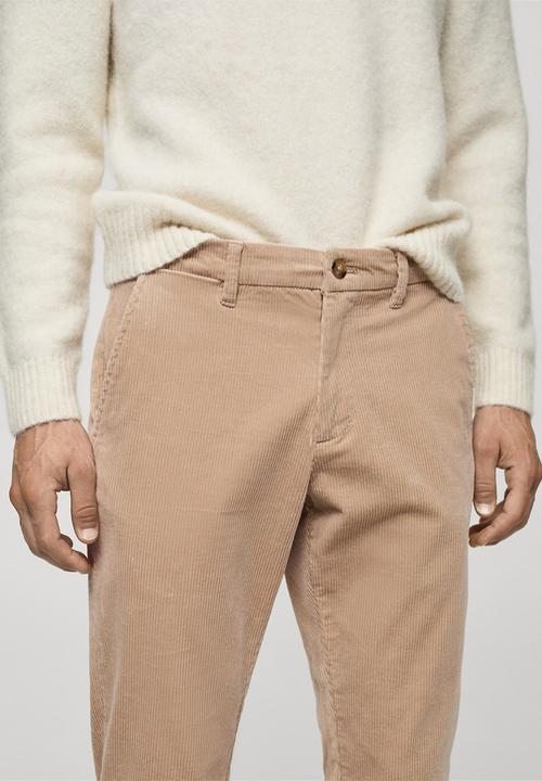 MANGO - Trousers Berdam - Light Beige