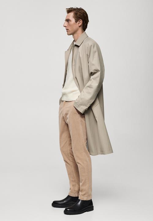 MANGO - Trousers Berdam - Light Beige