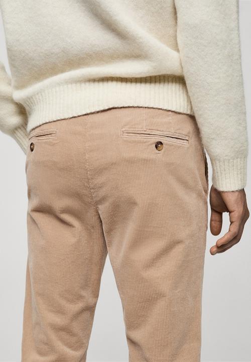 MANGO - Trousers Berdam - Light Beige