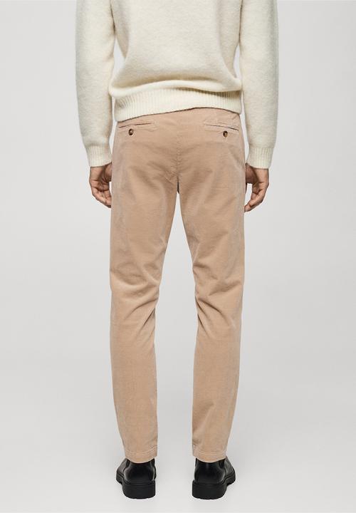 MANGO - Trousers Berdam - Light Beige