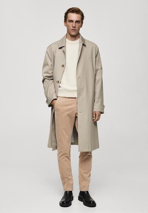 MANGO - Trousers Berdam - Light Beige