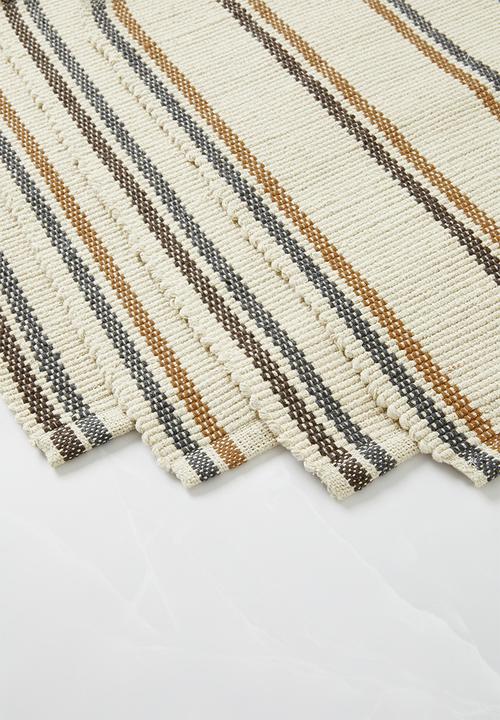 Sixth Floor - Stripe cotton placemats set of 4 - White