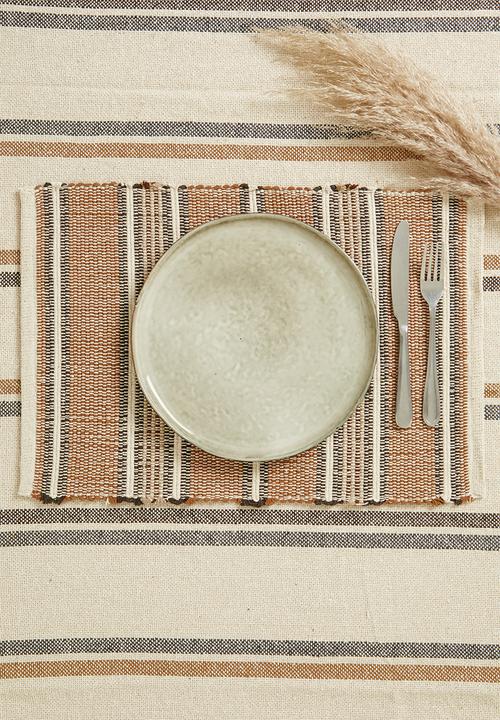 Sixth Floor - Bayadere stripe placemats set of 4 - Natural