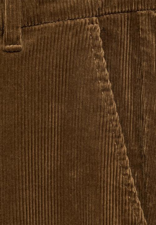 MANGO - Trousers Berdam - Medium Brown