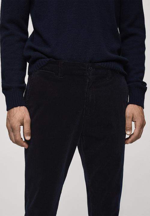 MANGO - Trousers Berdam - Navy